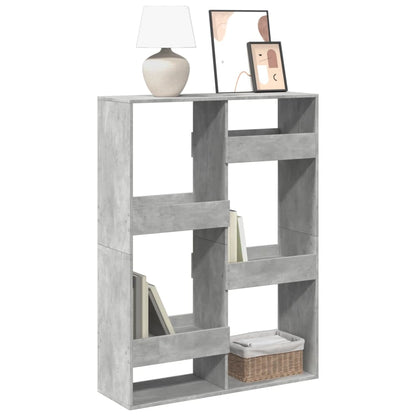 Libreria Grigio Cemento 100x33x135 cm in Legno Multistrato | homemem39