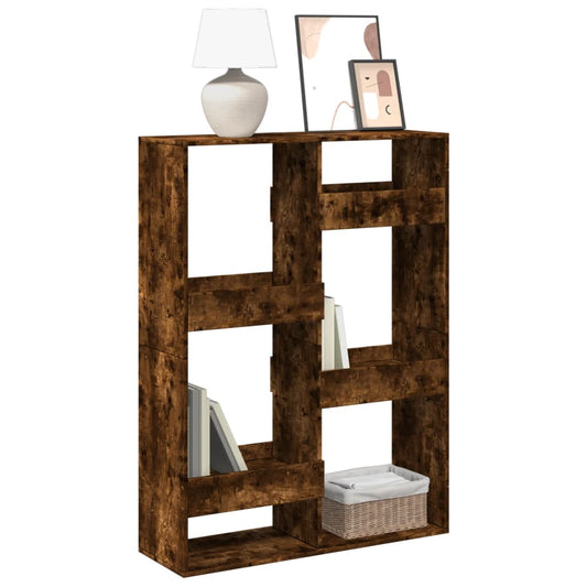 Libreria Rovere Fumo 100x33x135 cm in Legno Multistrato - homemem39