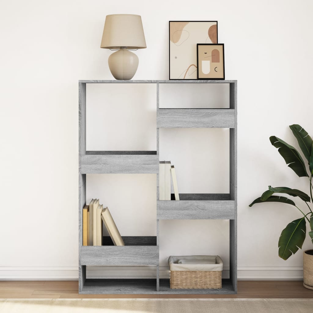 Libreria Grigio Sonoma 100x33x135 cm in Legno Multistrato | homemem39