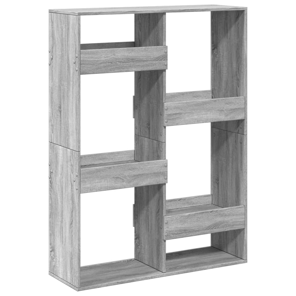 Libreria Grigio Sonoma 100x33x135 cm in Legno Multistrato | homemem39