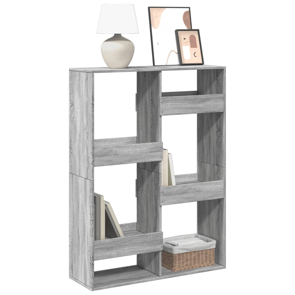 Libreria Grigio Sonoma 100x33x135 cm in Legno Multistrato | homemem39