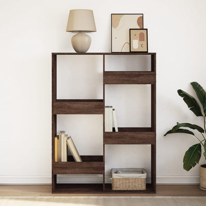 Libreria Rovere Marrone 100x33x135 cm in Legno Multistrato | homemem39