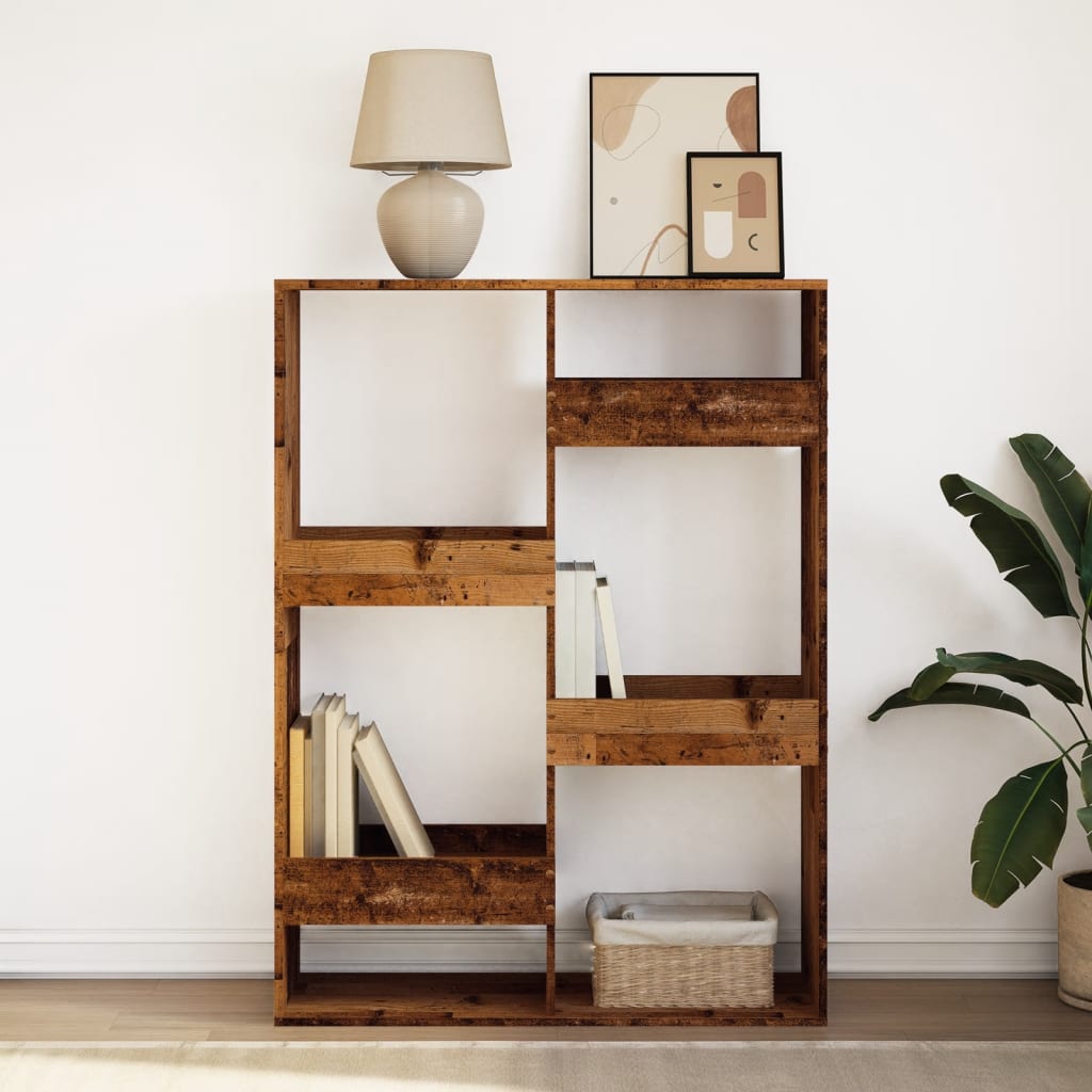 Libreria Legno Antico 100x33x135 cm in Legno Multistrato | homemem39