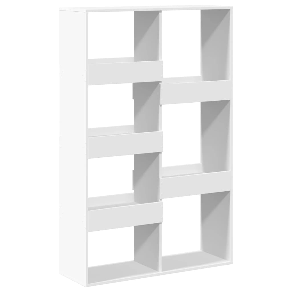 Libreria Bianca 100x33x155,5 cm in Legno Multistrato | homemem39