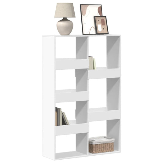 Libreria Bianca 100x33x155,5 cm in Legno Multistrato | homemem39