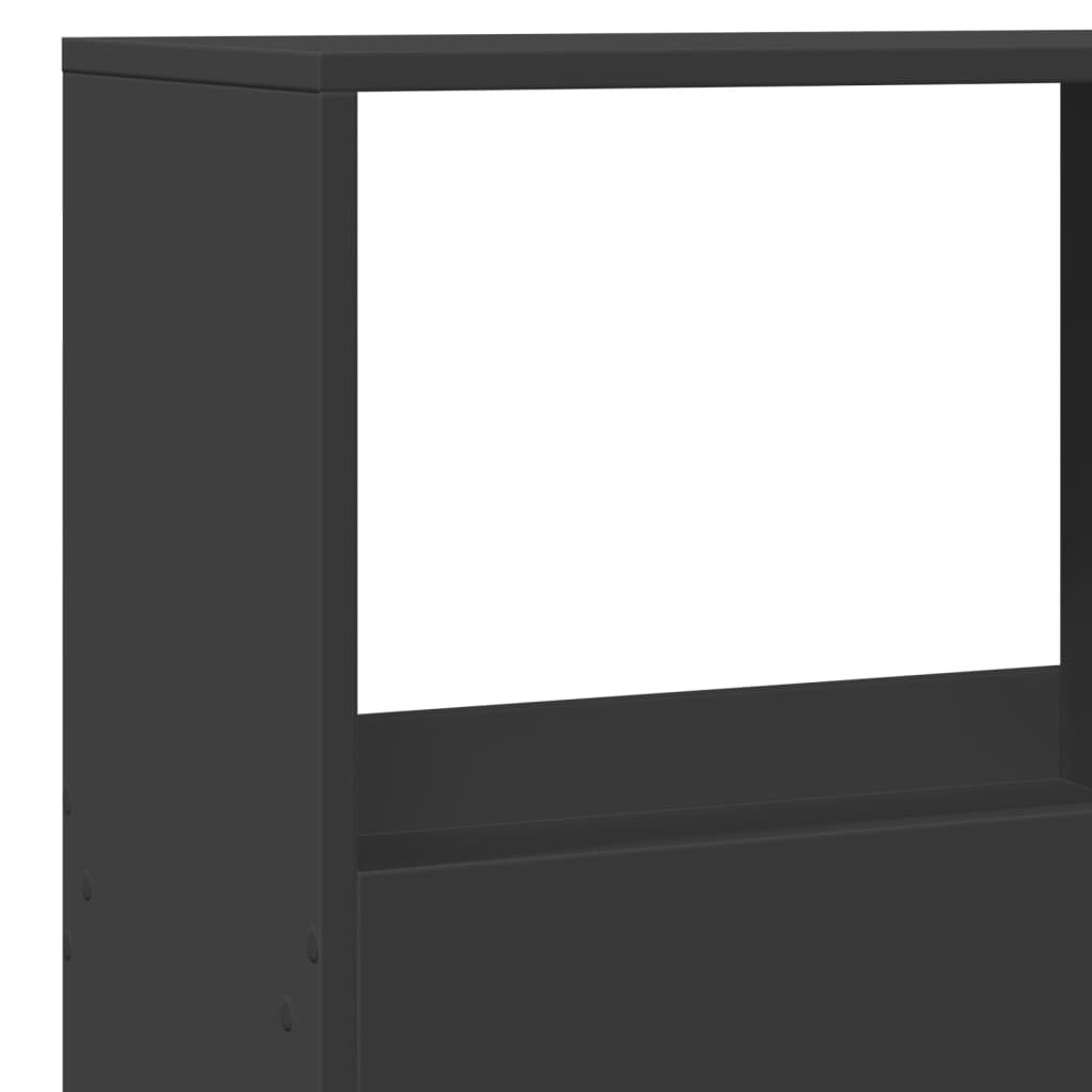 Libreria Nera 100x33x155,5 cm in Legno Multistrato | homemem39