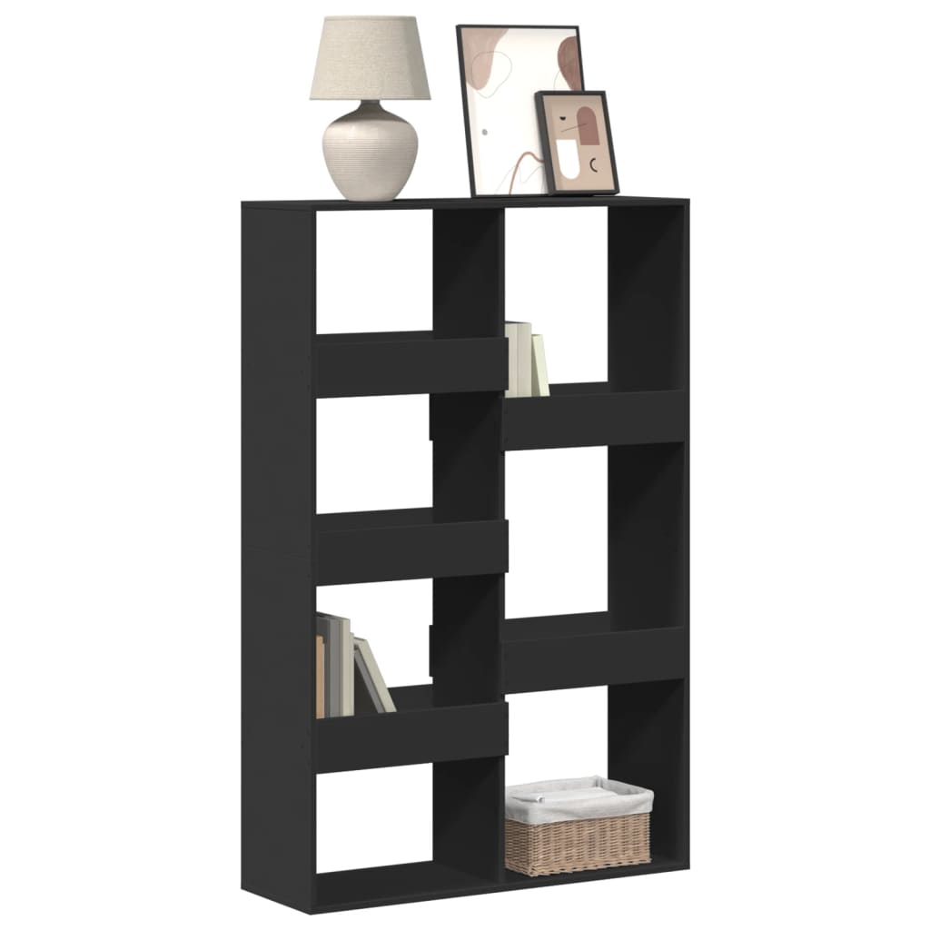 Libreria Nera 100x33x155,5 cm in Legno Multistrato | homemem39