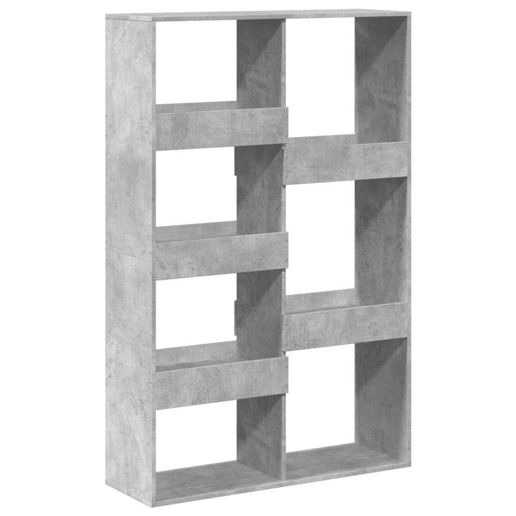 Libreria Grigio Cemento 100x33x155,5 cm in Legno Multistrato | homemem39
