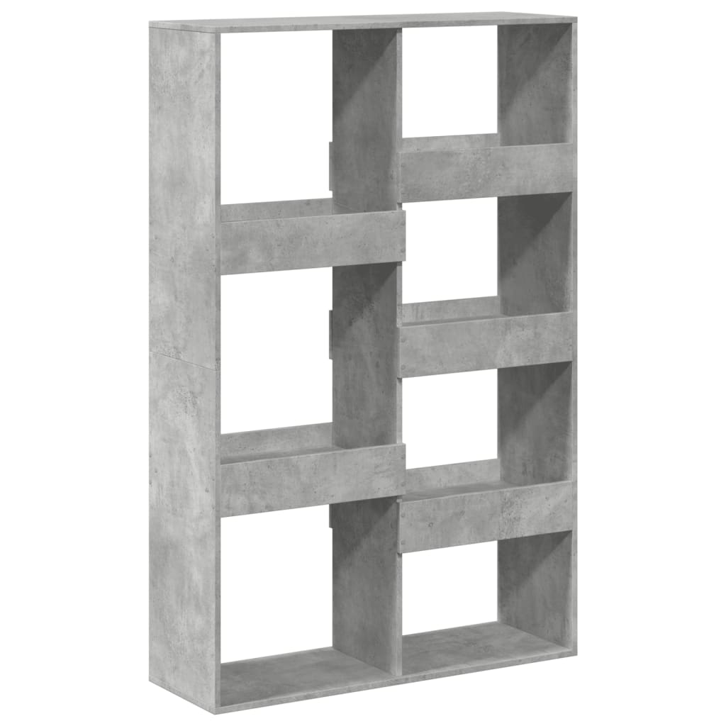 Libreria Grigio Cemento 100x33x155,5 cm in Legno Multistrato | homemem39