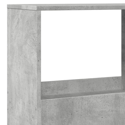 Libreria Grigio Cemento 100x33x155,5 cm in Legno Multistrato | homemem39