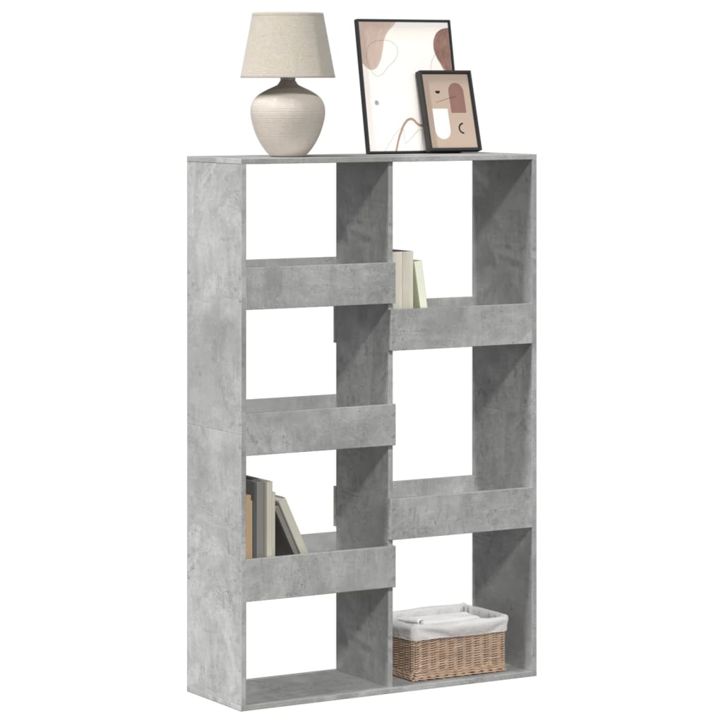 Libreria Grigio Cemento 100x33x155,5 cm in Legno Multistrato | homemem39