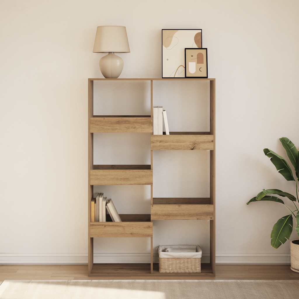 Libreria Rovere Artigianale 100x33x155,5cm in Legno Multistrato