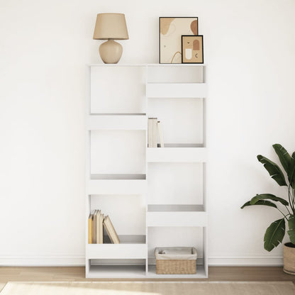 Libreria Bianca 100x33x175 cm in Legno Multistrato | homemem39