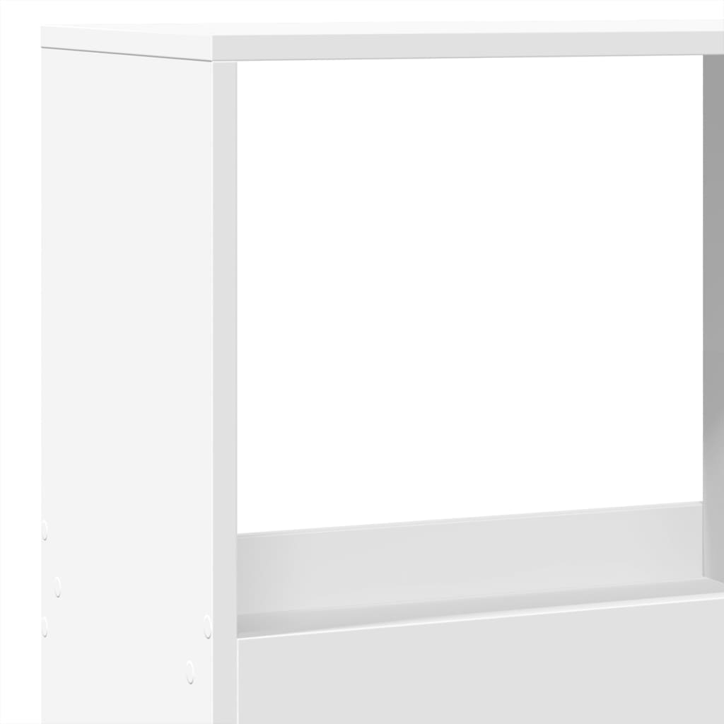Libreria Bianca 100x33x175 cm in Legno Multistrato | homemem39