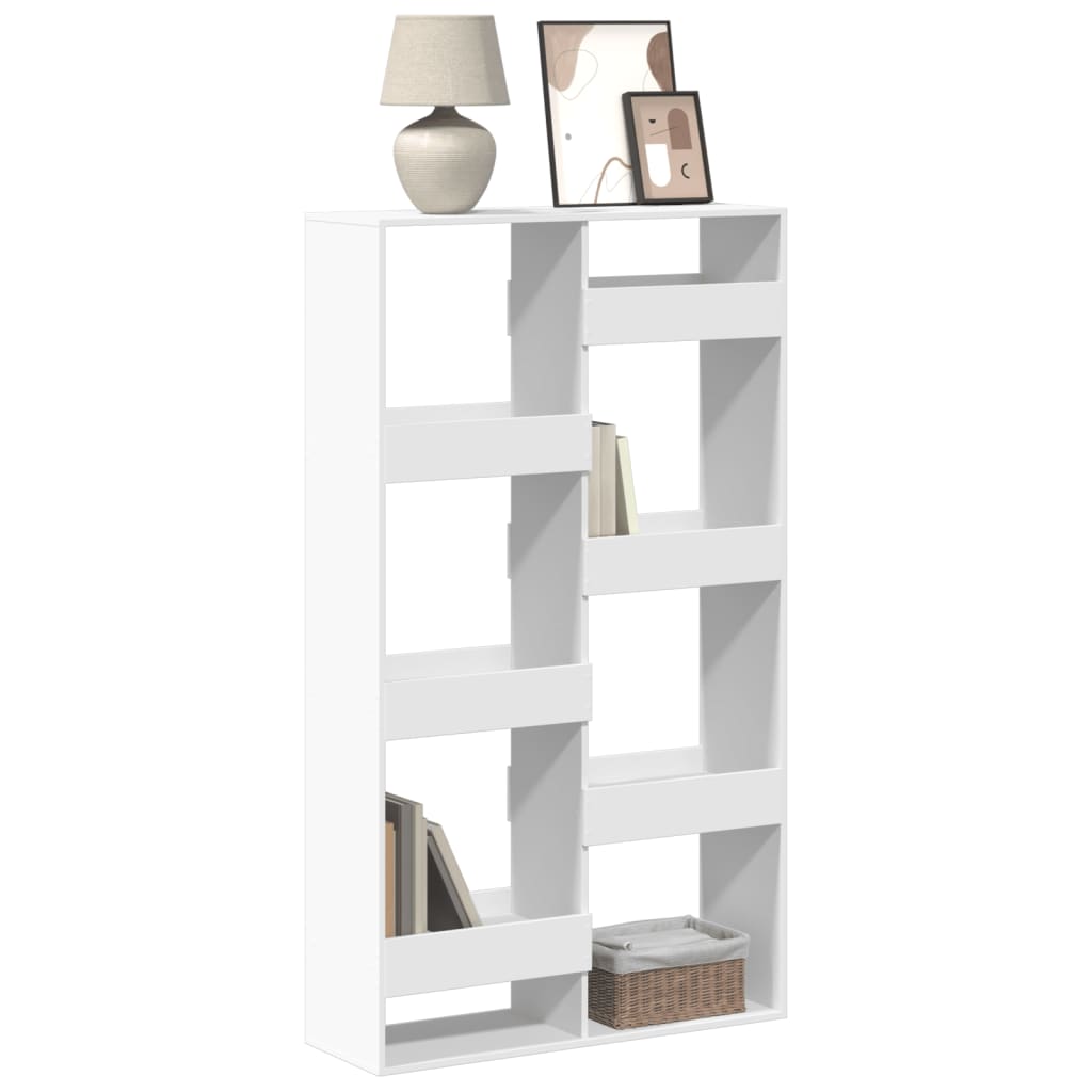 Libreria Bianca 100x33x175 cm in Legno Multistrato | homemem39