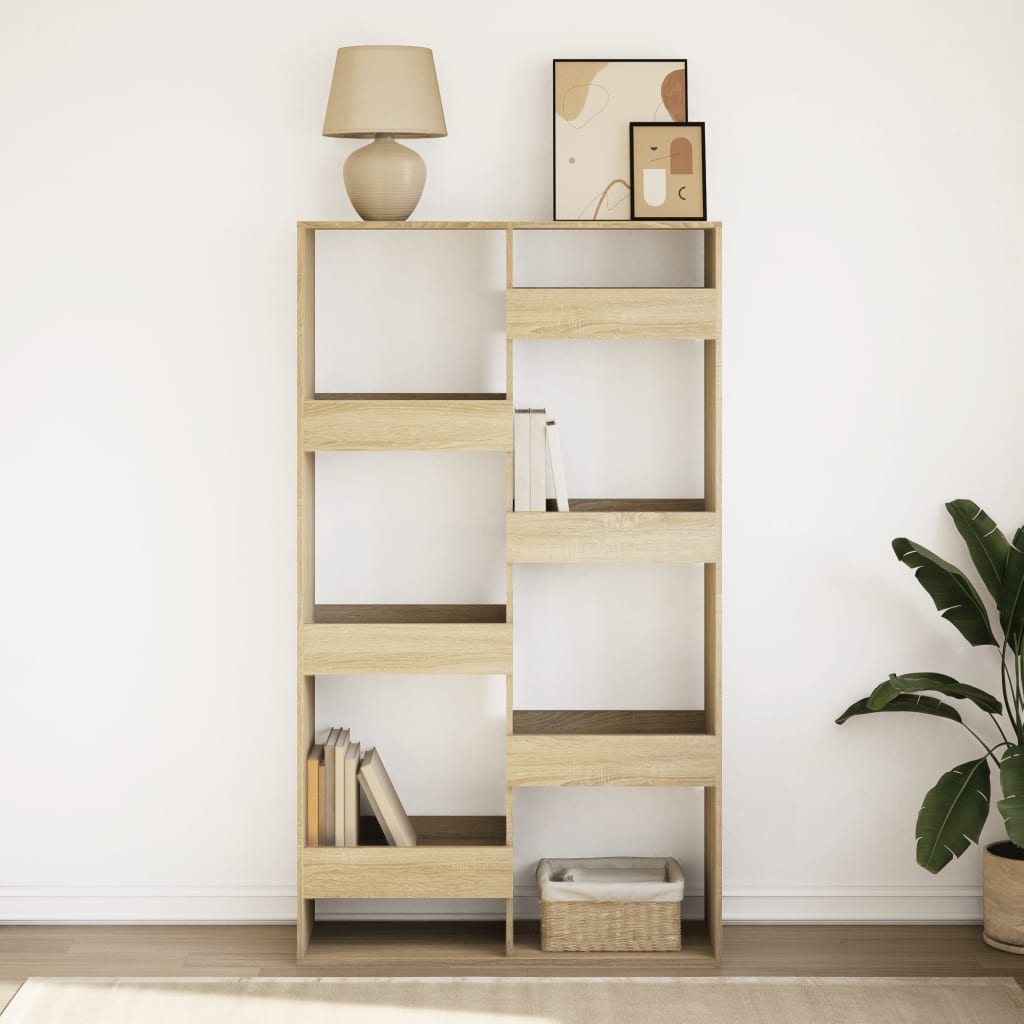 Libreria Rovere Sonoma 100x33x175 cm in Legno Multistrato | homemem39