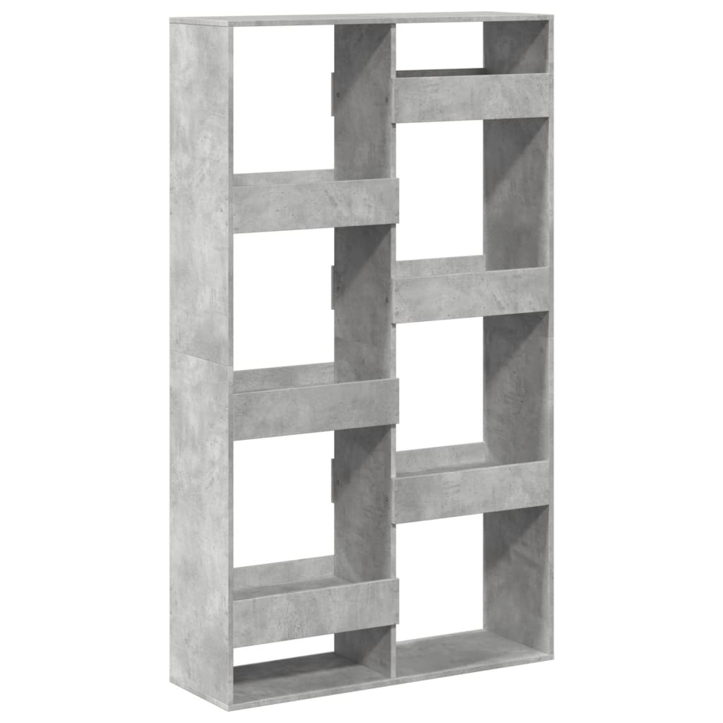 Libreria Grigio Cemento 100x33x175 cm in Legno Multistrato | homemem39