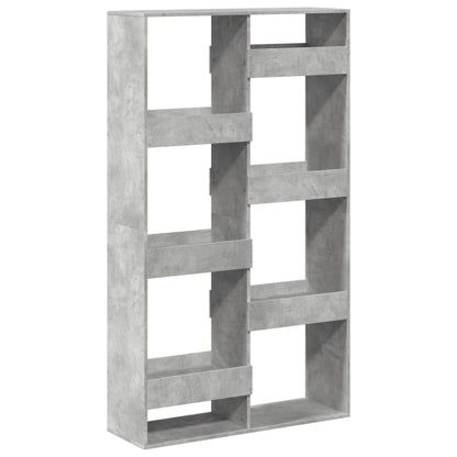Libreria Grigio Cemento 100x33x175 cm in Legno Multistrato | homemem39