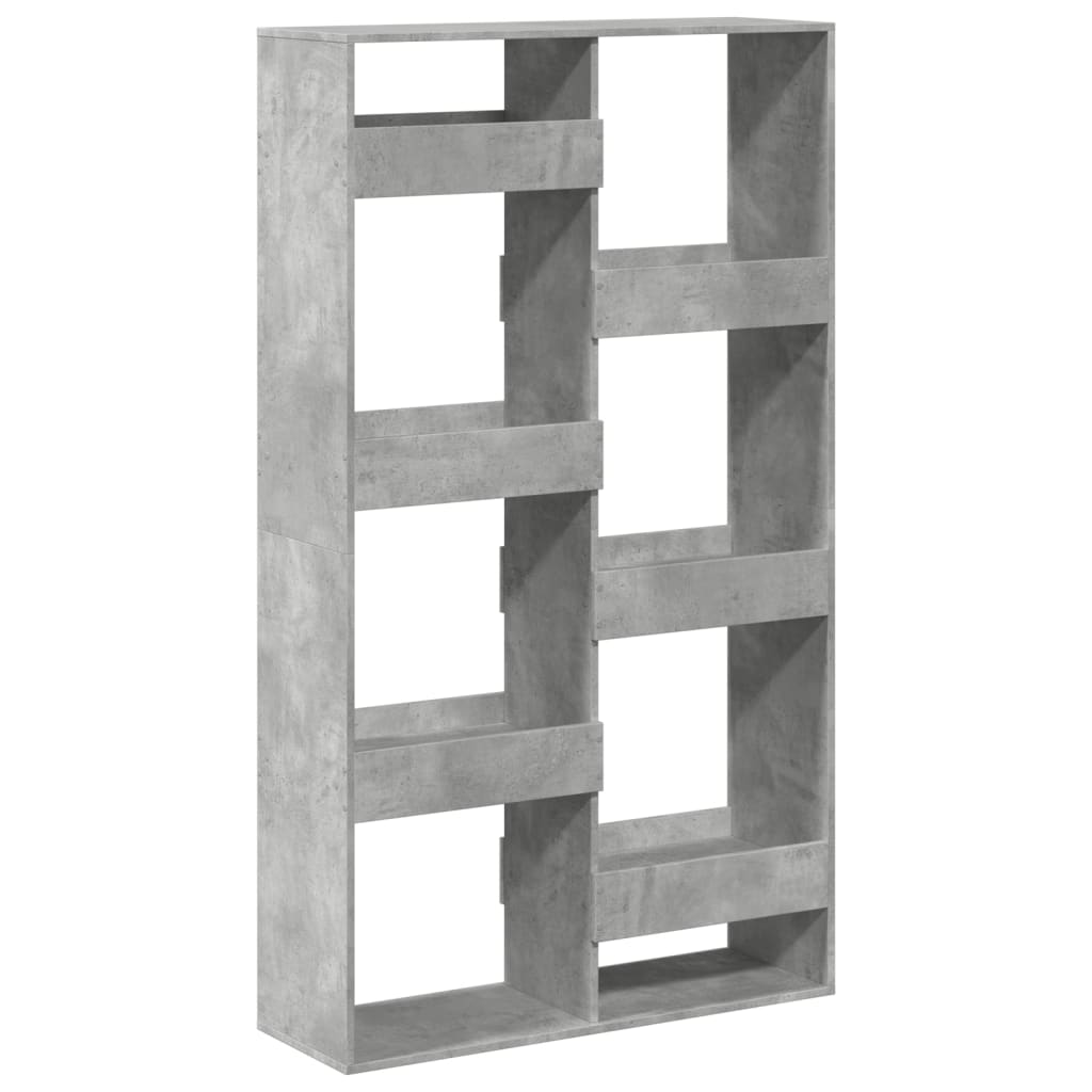 Libreria Grigio Cemento 100x33x175 cm in Legno Multistrato | homemem39