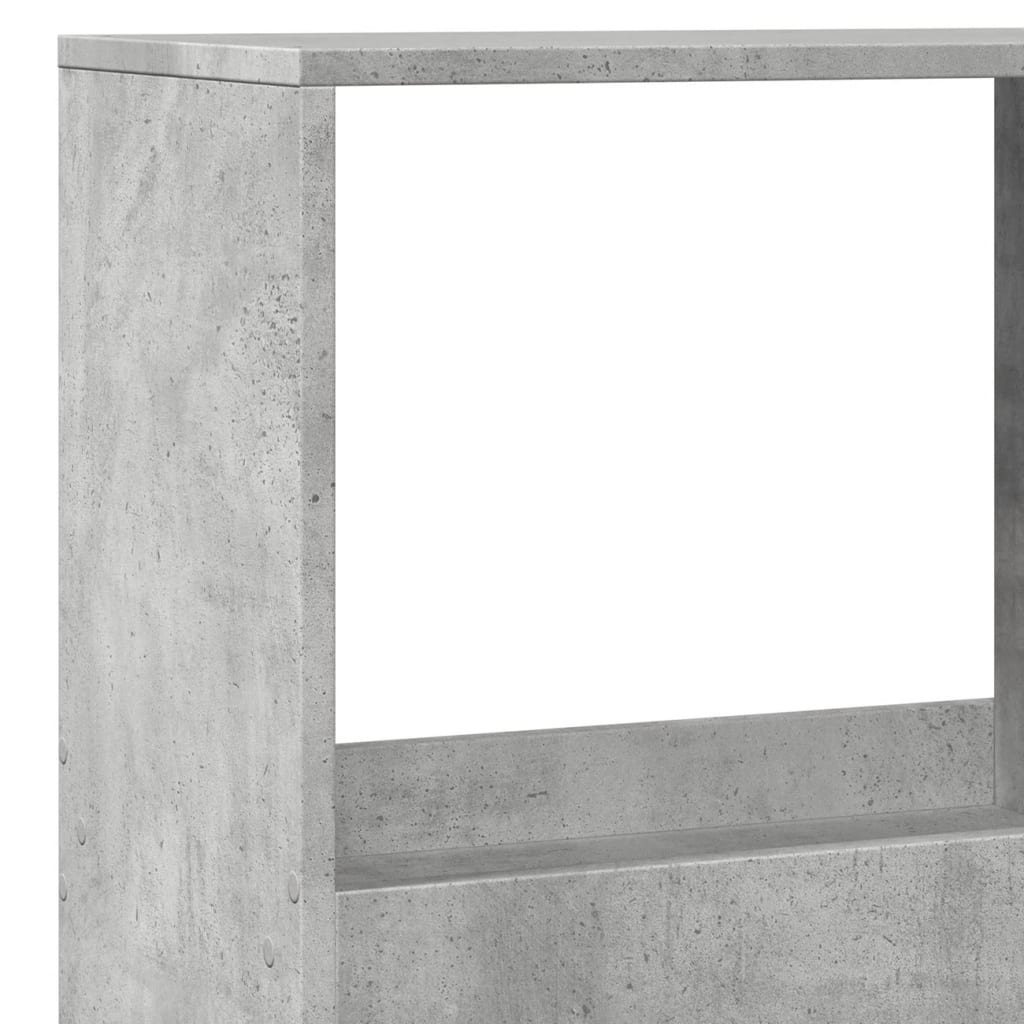 Libreria Grigio Cemento 100x33x175 cm in Legno Multistrato | homemem39