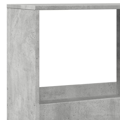 Libreria Grigio Cemento 100x33x175 cm in Legno Multistrato | homemem39