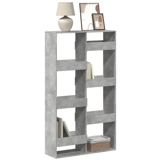 Libreria Grigio Cemento 100x33x175 cm in Legno Multistrato | homemem39