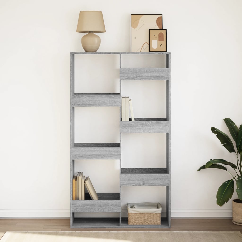 Libreria Grigio Sonoma 100x33x175 cm in Legno Multistrato | homemem39