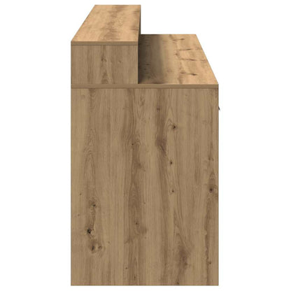 Scrivania con Luci LED Rovere 160x55x91 cm in Legno Multistrato - homemem39