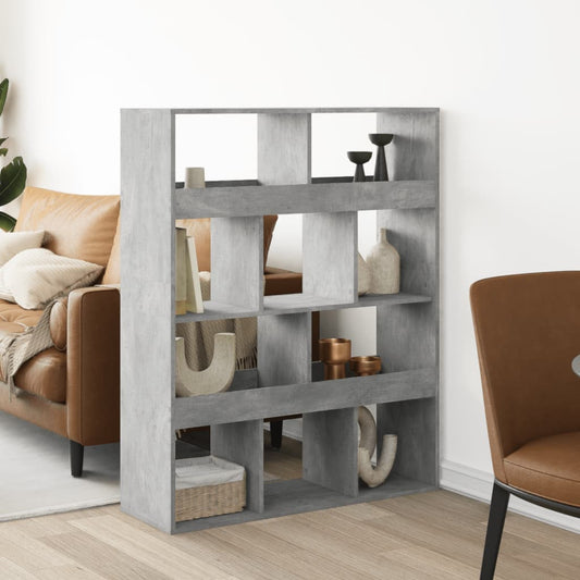 Divisorio Stanza Grigio Cemento 100x33x125,5 cm in Truciolato | homemem39