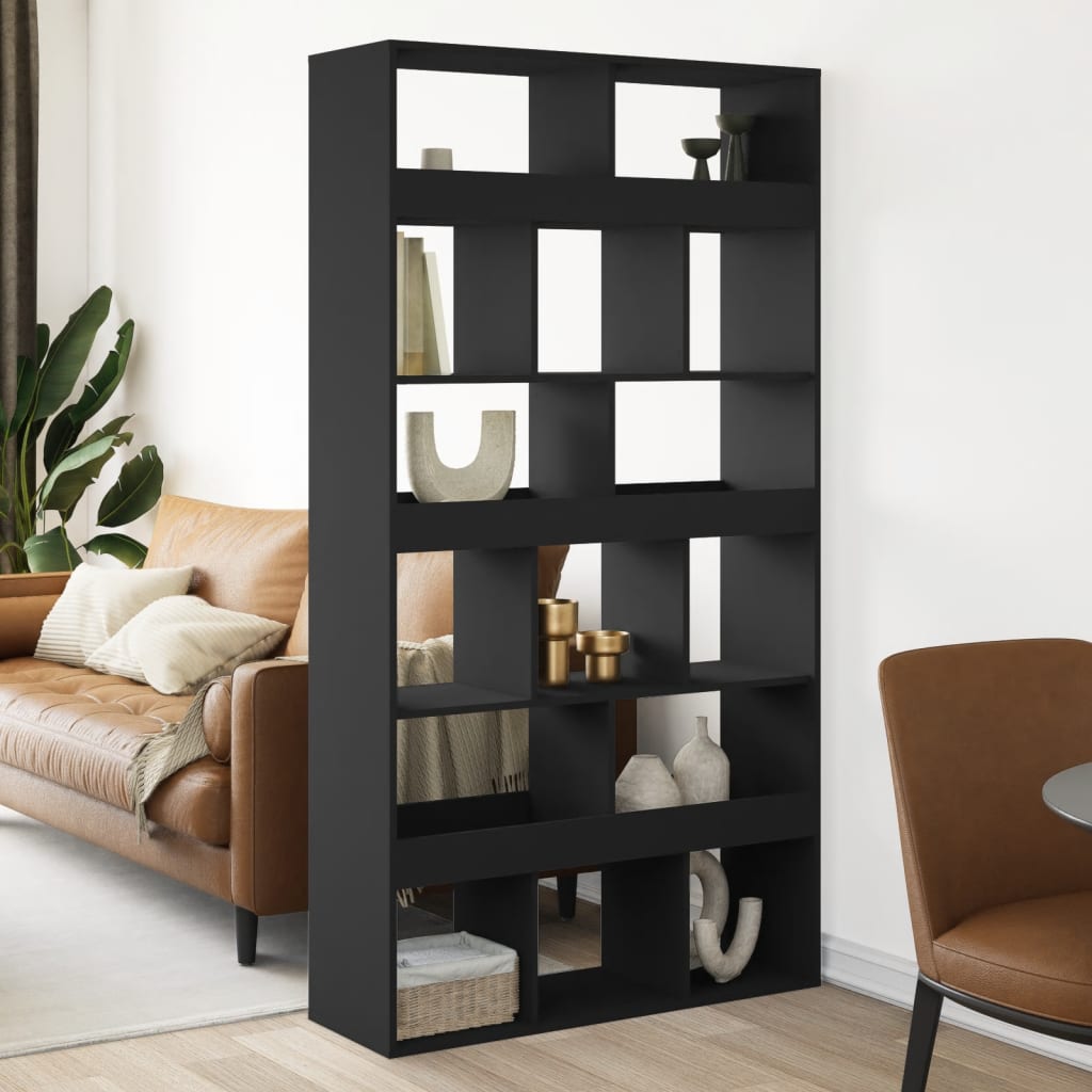 Divisorio Stanza Nero 100x33x187,5 cm in Truciolato | homemem39