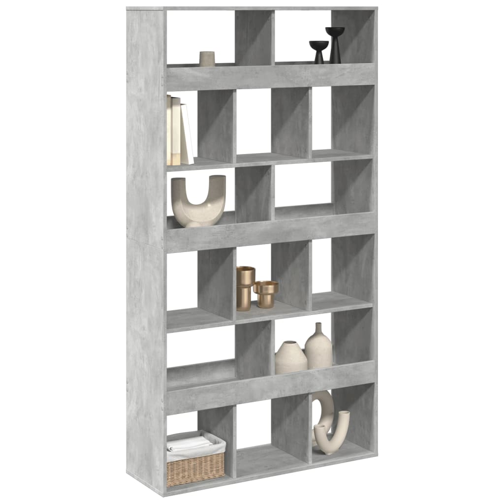 Libreria Grigio Cemento 100x33x187,5 cm in Truciolato | homemem39
