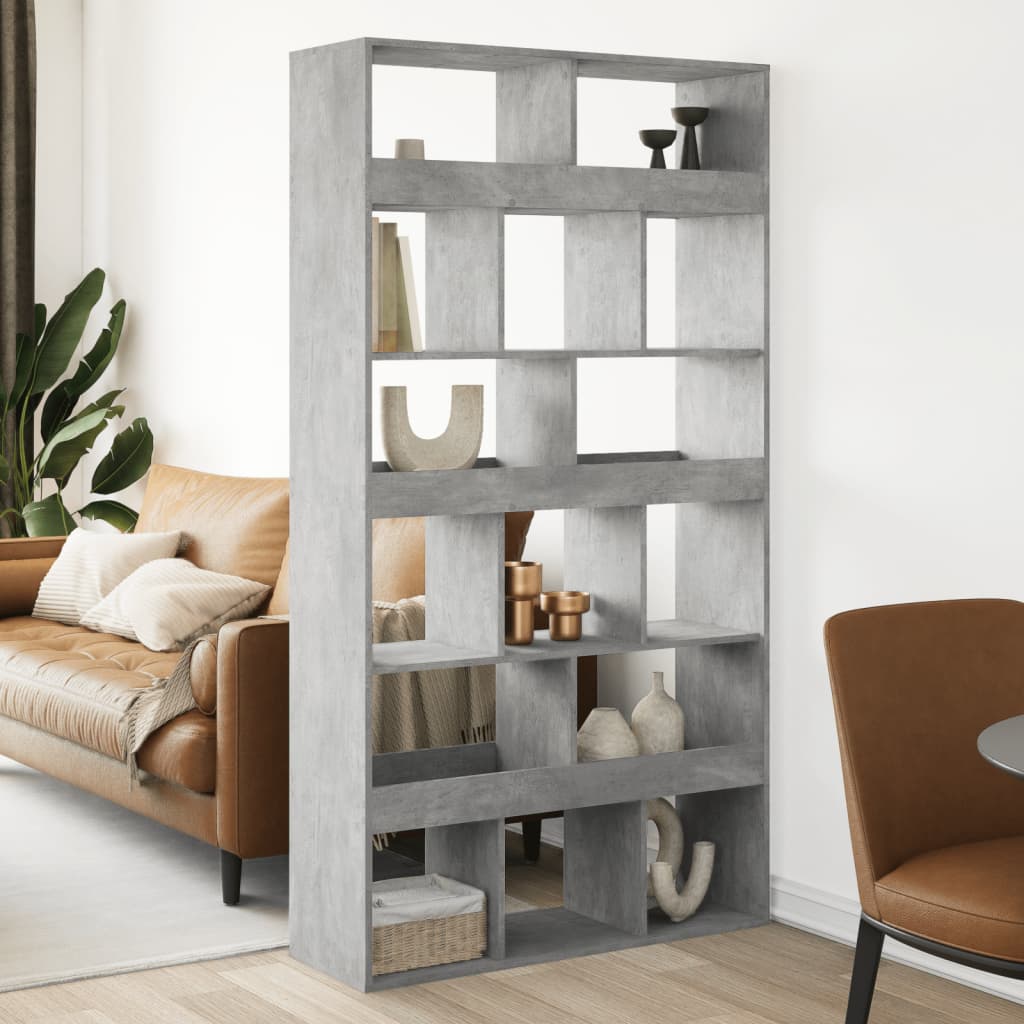 Libreria Grigio Cemento 100x33x187,5 cm in Truciolato | homemem39