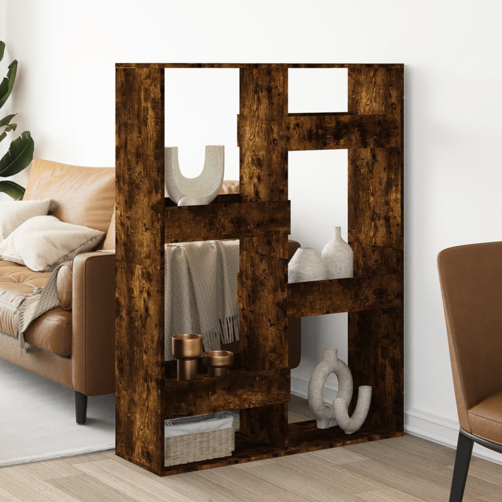 Divisorio Rovere Fumo 100x33x135 cm in Truciolato | homemem39