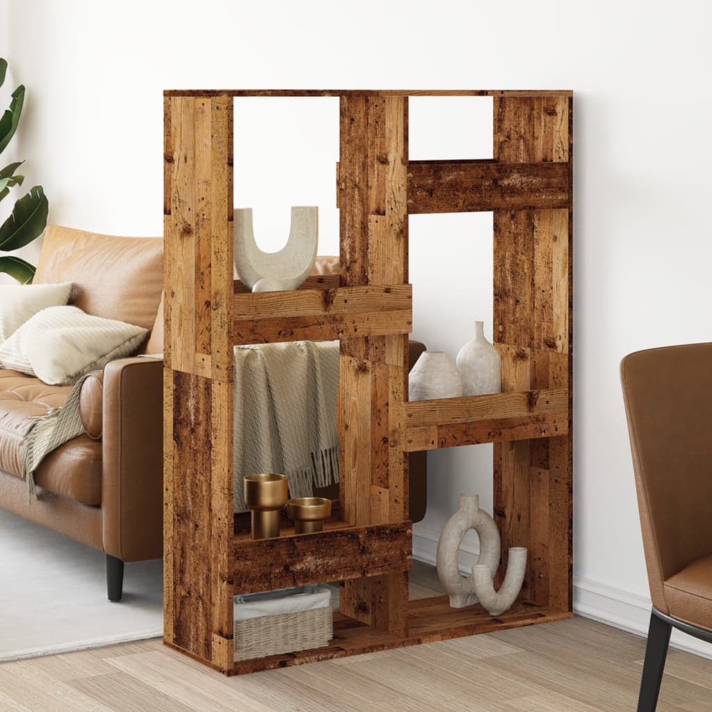 Divisorio Legno Antico 100x33x135 cm in Truciolato | homemem39