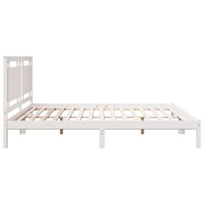 Giroletto Extra Lungo senza Materasso Bianco 200x210cm Massello | homemem39