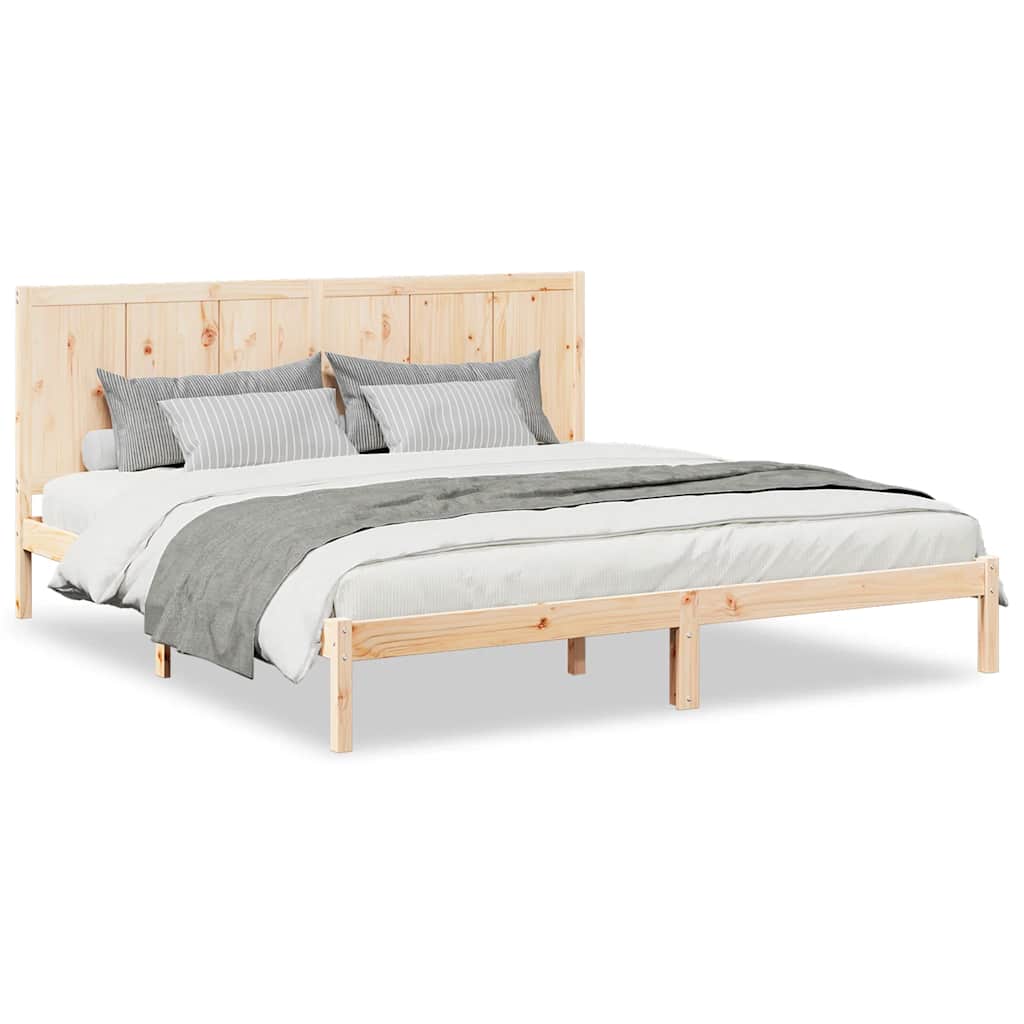 Giroletto Extra Lungo senza Materasso 200x220 cm Legno Massello