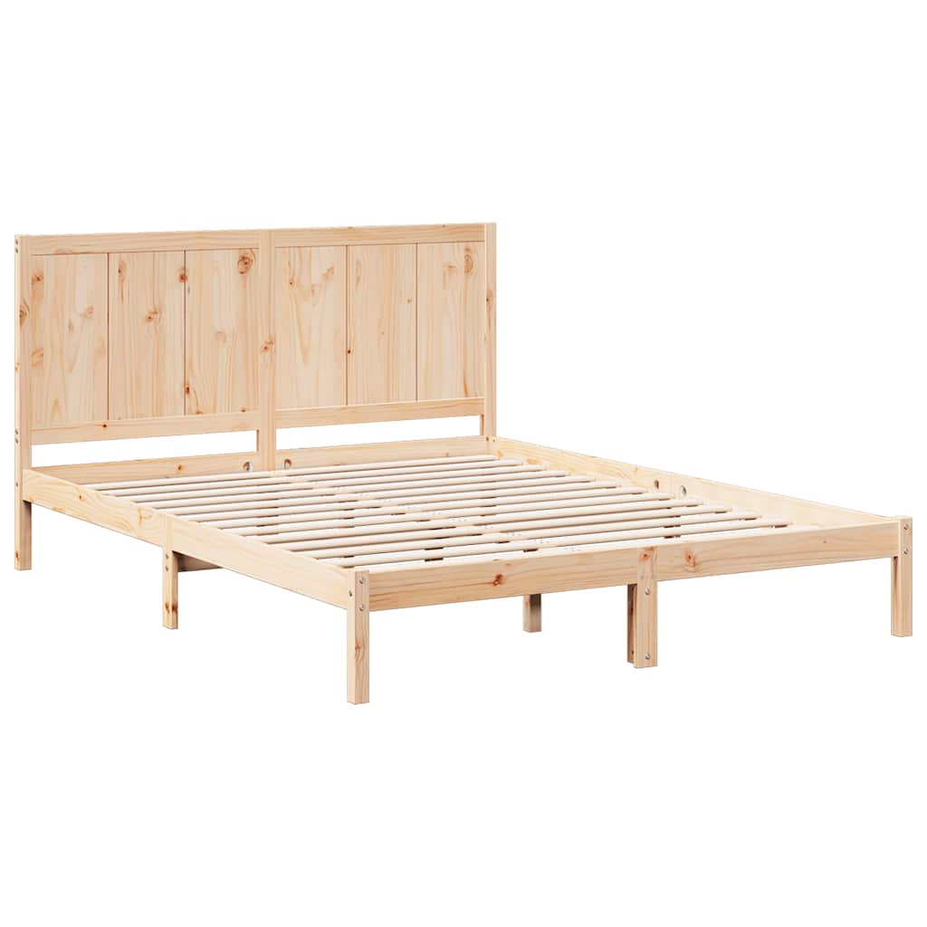 Giroletto Extra Lungo senza Materasso 200x220 cm Legno Massello