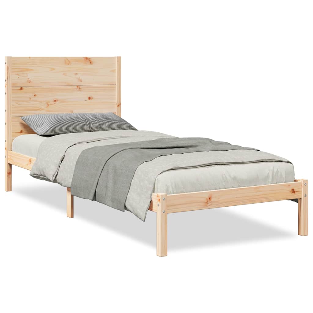 Giroletto Extra Lungo senza Materasso 90x210 cm Legno Massello - homemem39