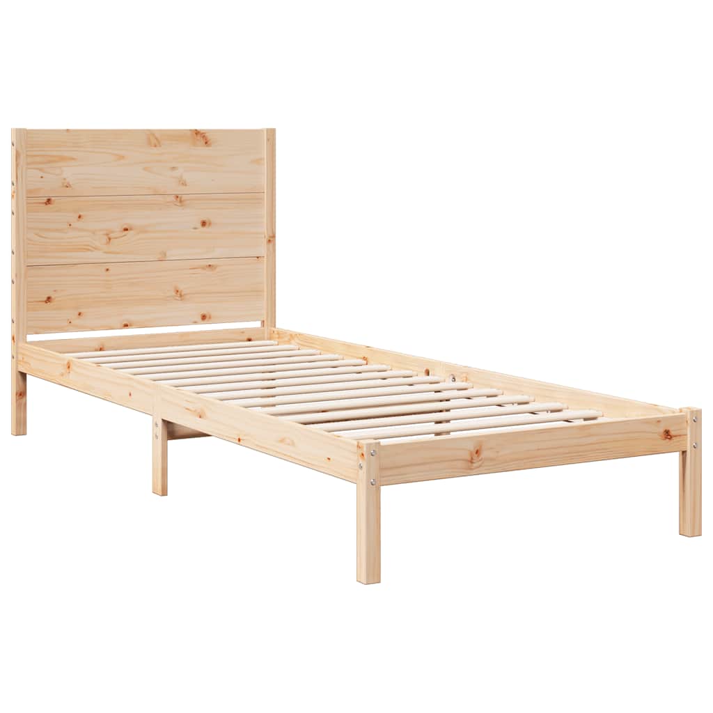 Giroletto Extra Lungo senza Materasso 90x210 cm Legno Massello - homemem39