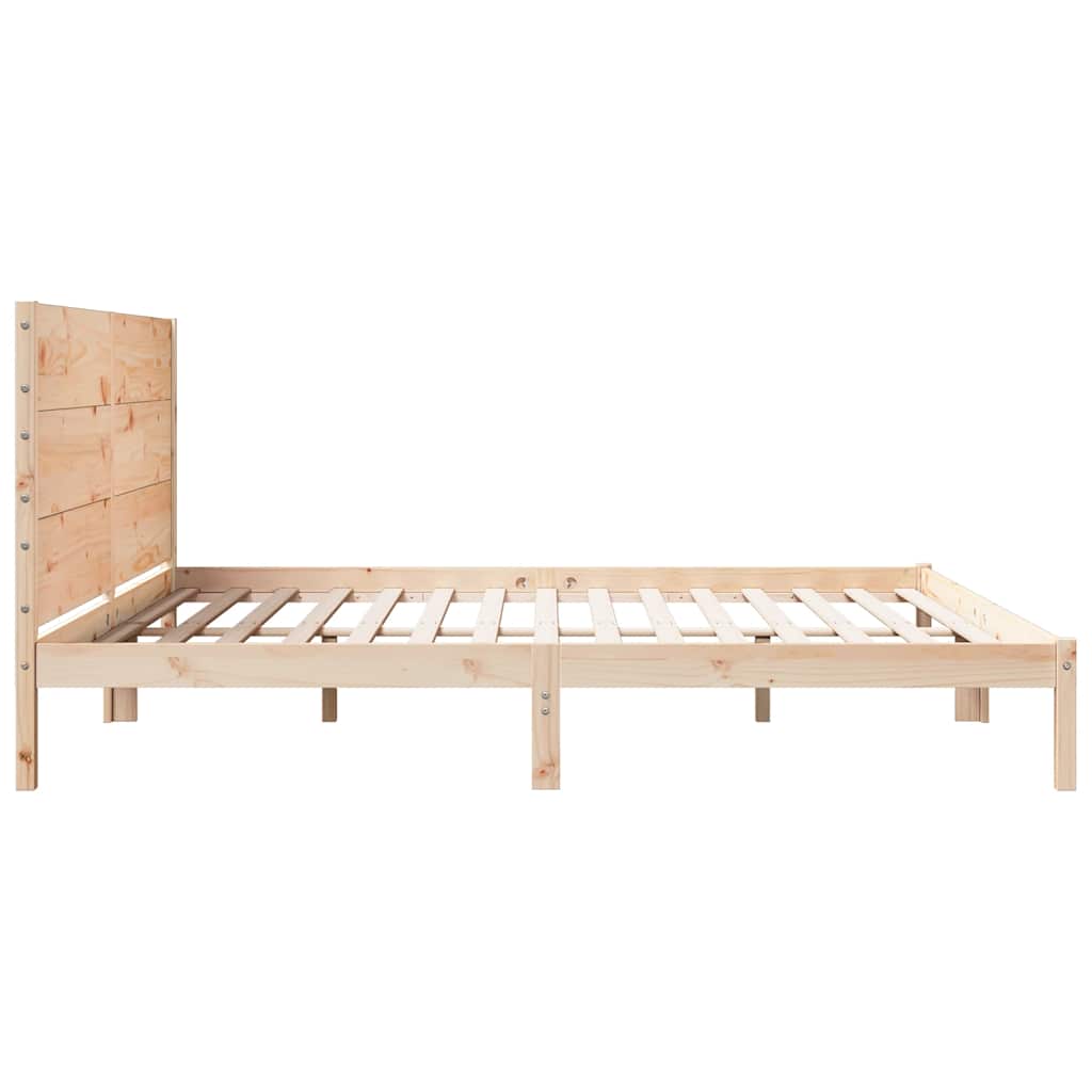 Giroletto Extra Lungo senza Materasso 200x210 cm Legno Massello | homemem39