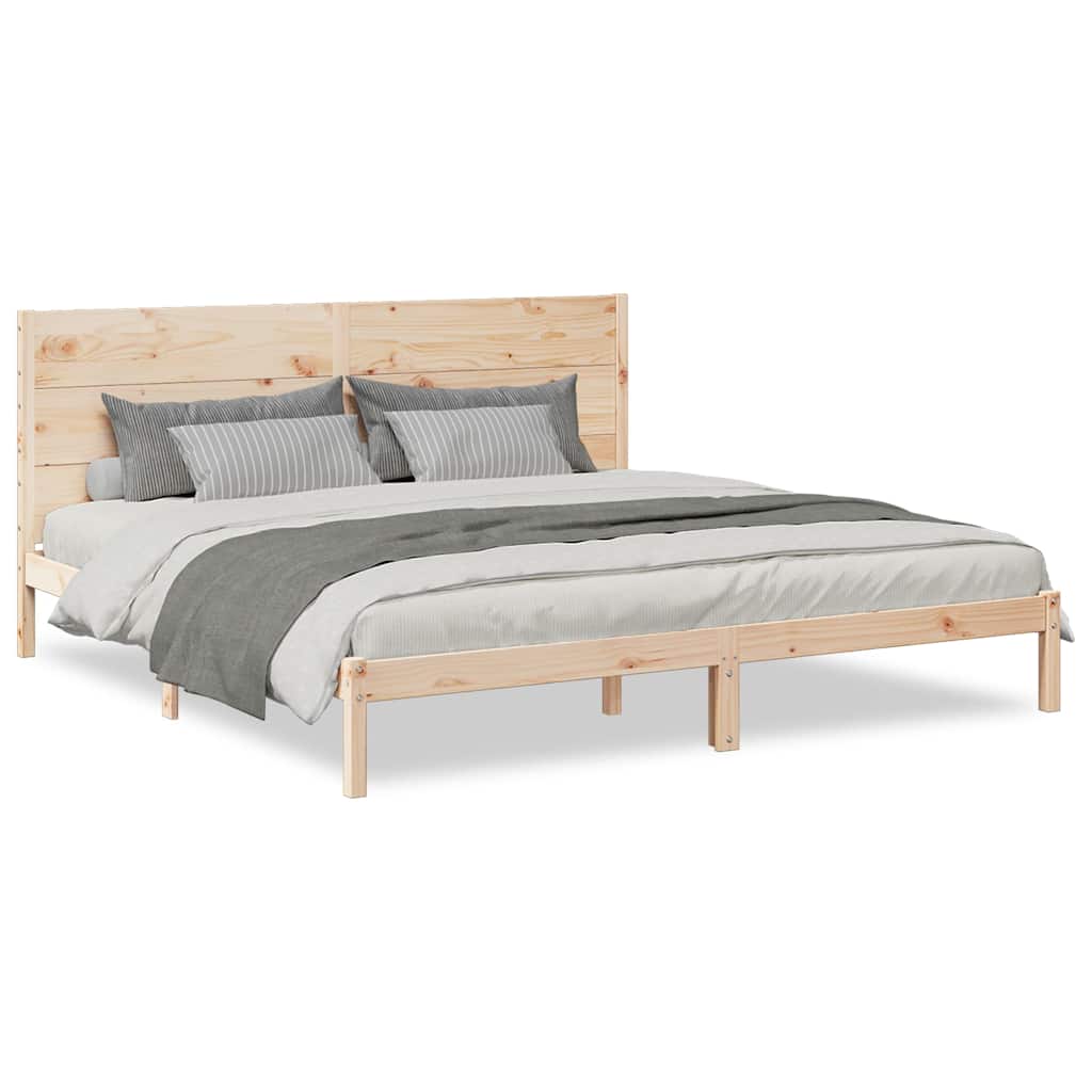 Giroletto Extra Lungo senza Materasso 200x220 cm Legno Massello | homemem39
