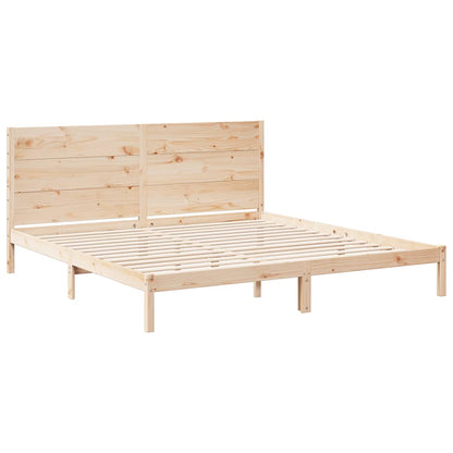 Giroletto Extra Lungo senza Materasso 200x220 cm Legno Massello | homemem39