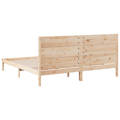 Giroletto Extra Lungo senza Materasso 200x220 cm Legno Massello | homemem39