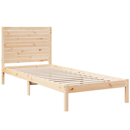 Giroletto Extra Lungo senza Materasso 90x210 cm Legno Massello - homemem39