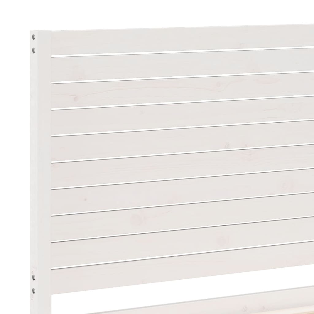 Giroletto Extra Lungo senza Materasso Bianco 200x210cm Massello | homemem39