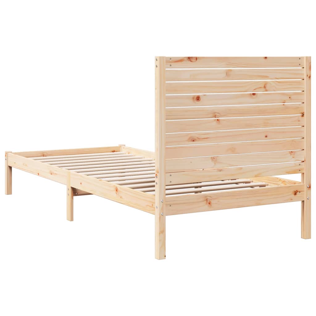 Giroletto Extra Lungo senza Materasso 90x220 cm Legno Massello - homemem39