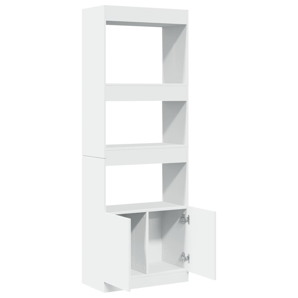 Credenza Bianca 63x33x180 cm in Truciolato | homemem39
