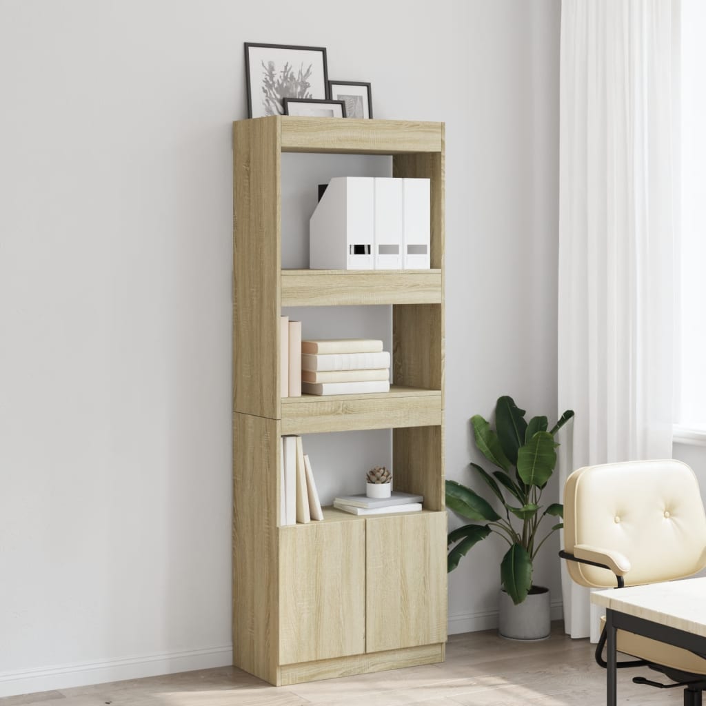 Credenza Rovere Sonoma 63x33x180 cm in Truciolato | homemem39