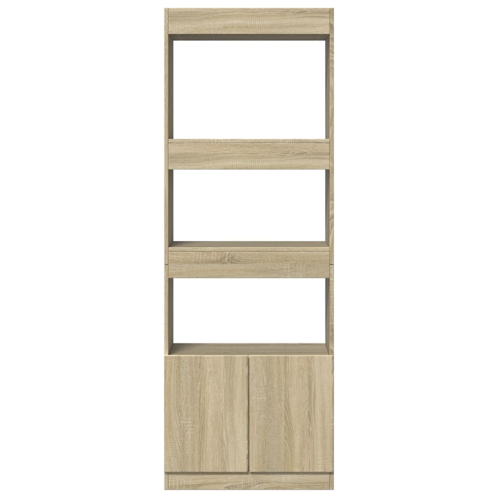 Credenza Rovere Sonoma 63x33x180 cm in Truciolato | homemem39