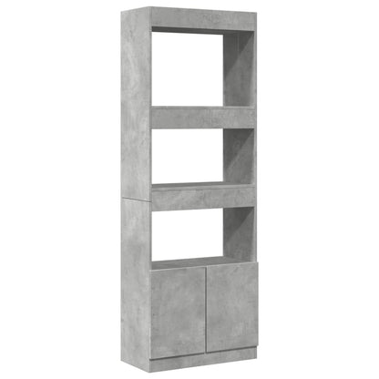 Credenza Grigio Cemento 63x33x180 cm in Truciolato | homemem39